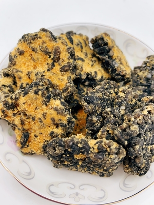 Черная рисова корочка закуски розничная упаковка частный логотип морская доставка