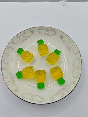 Сделано 3D пробиотических жевательных конфет со вкусом ананаса для оригинального индивидуального вкуса