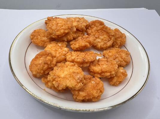 Смесь рисовых крекеров круглой формы со вкусом чили/барбекю от производителя - хрустящие закуски со сроком годности 12 месяцев
