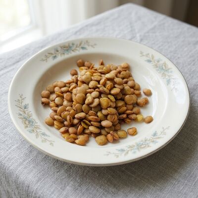 Закуски Эдамаме в глазури из буйволиного молока с насыщенным вкусом буйволиного мяса, хрустящим Эдамаме в скорлупе и высоким содержанием растительного белка