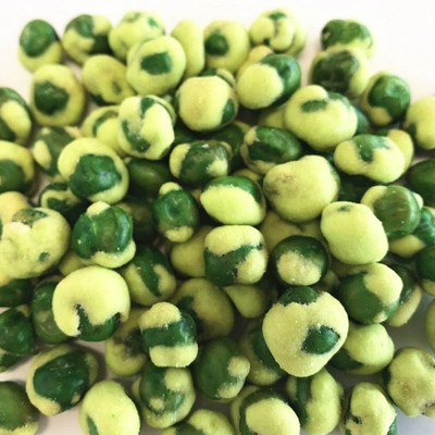 Вкус Wasabi популярного оптового Vegan желтый зажарил покрытые легкие закускы зеленых горохов