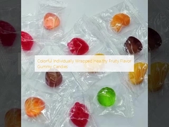 Цветные индивидуально упакованные здоровые фруктовые вкусовые жевательные конфеты